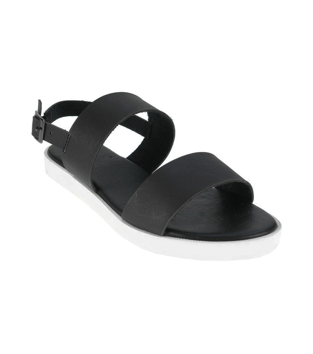 Sandale negre cu talpă contrastantă - Încălțăminte - Încălţăminte ...