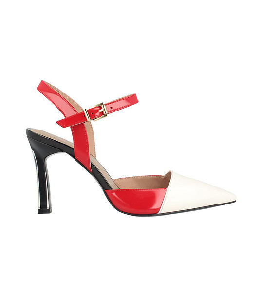 ore hail In quantity Pantofi din piele pentru femei în predominant alb, negru și roșu Elina -  Încălțăminte - Roberto Botella - pantofi pentru Ea - Pantofi